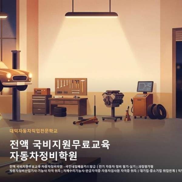 전액 국비지원무료교육 자동차정비학원