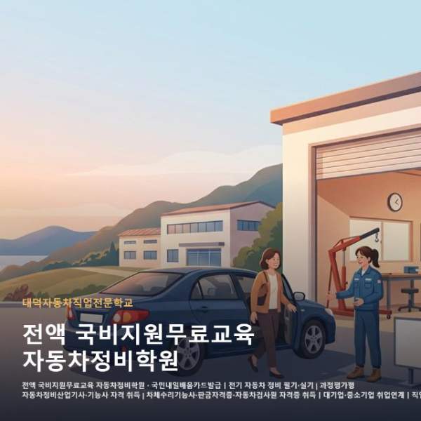 전액 국비지원무료교육 자동차정비학원