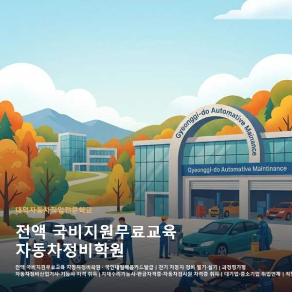 전액 국비지원무료교육 자동차정비학원