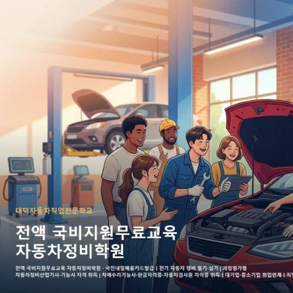 전액 국비지원무료교육 자동차정비학원