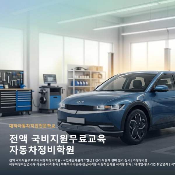 전액 국비지원무료교육 자동차정비학원