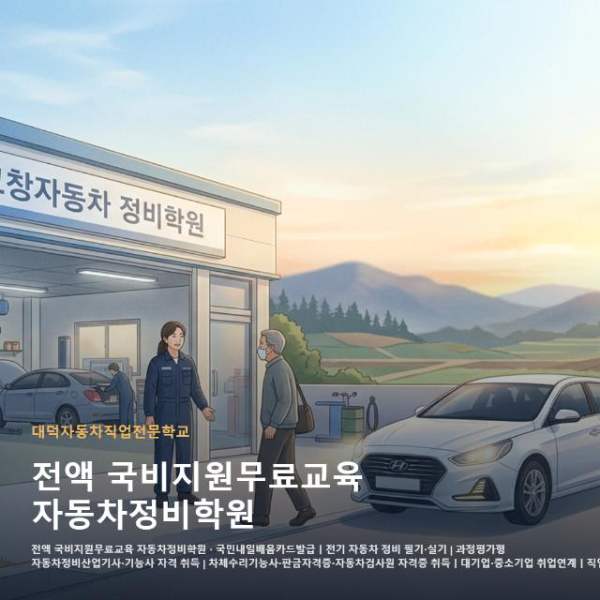 전액 국비지원무료교육 자동차정비학원