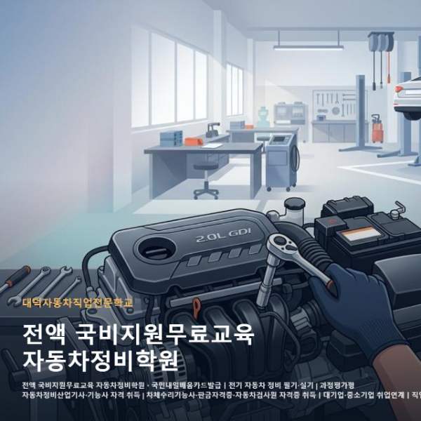 전액 국비지원무료교육 자동차정비학원
