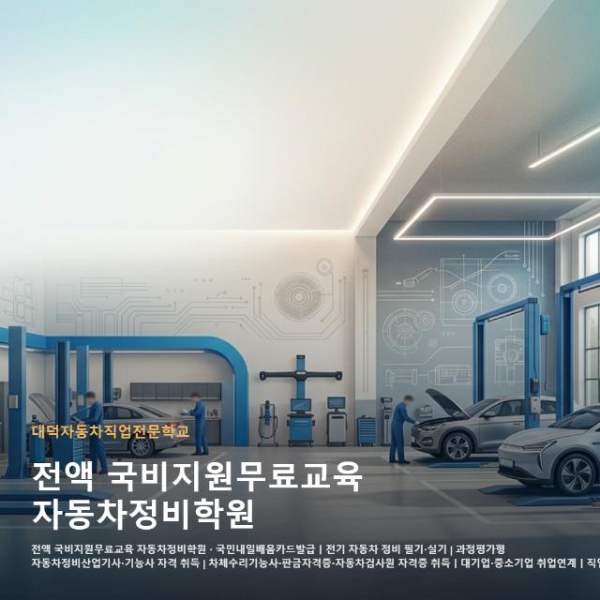 전액 국비지원무료교육 자동차정비학원