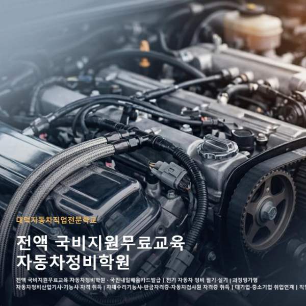 전액 국비지원무료교육 자동차정비학원