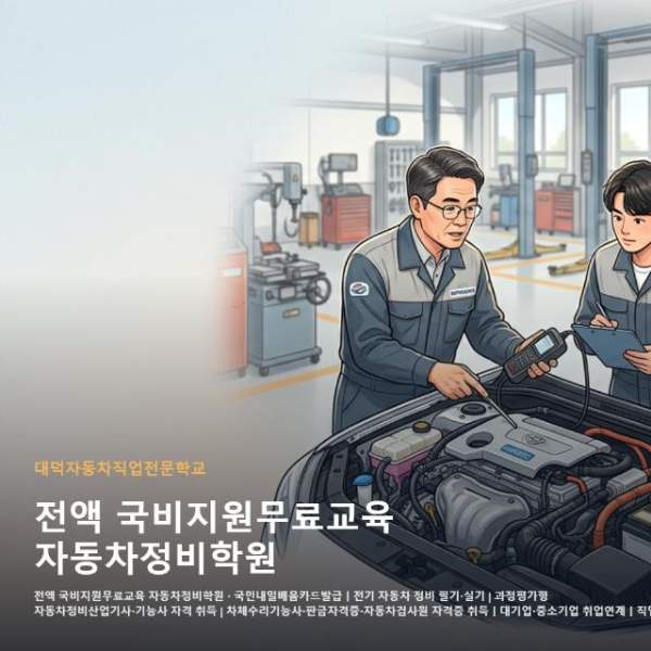 전액 국비지원무료교육 자동차정비학원