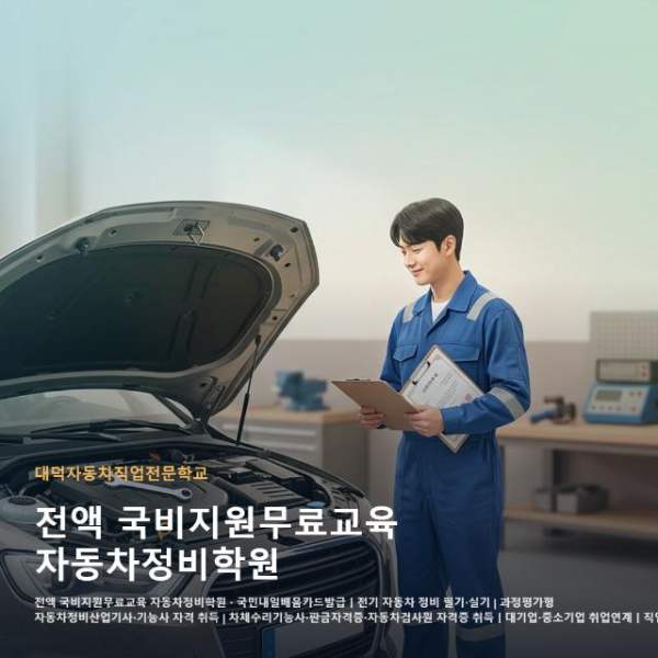 전액 국비지원무료교육 자동차정비학원