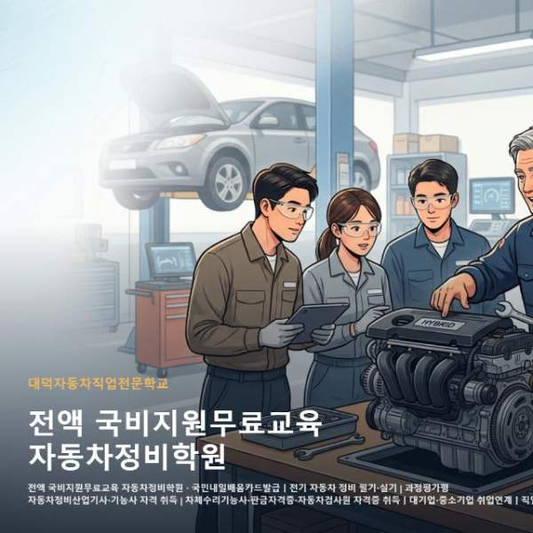 전액 국비지원무료교육 자동차정비학원