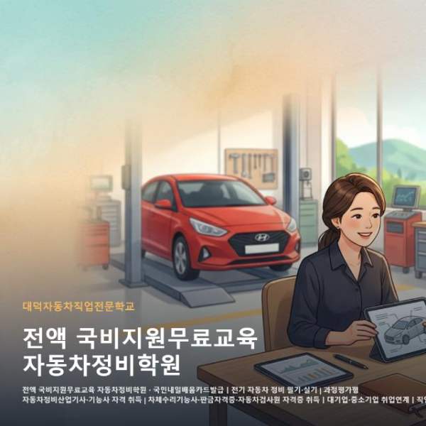 전액 국비지원무료교육 자동차정비학원