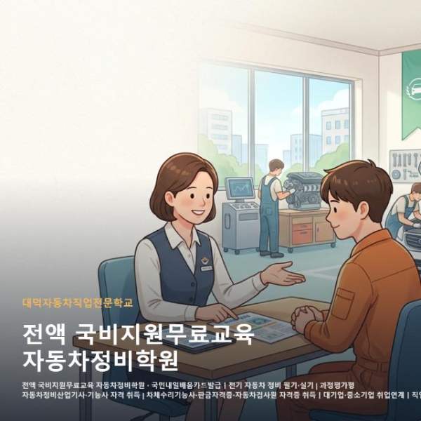 전액 국비지원무료교육 자동차정비학원