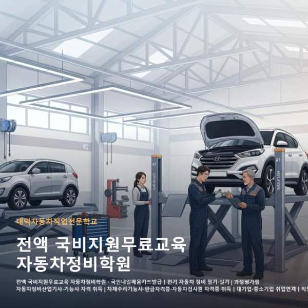 전액 국비지원무료교육 자동차정비학원