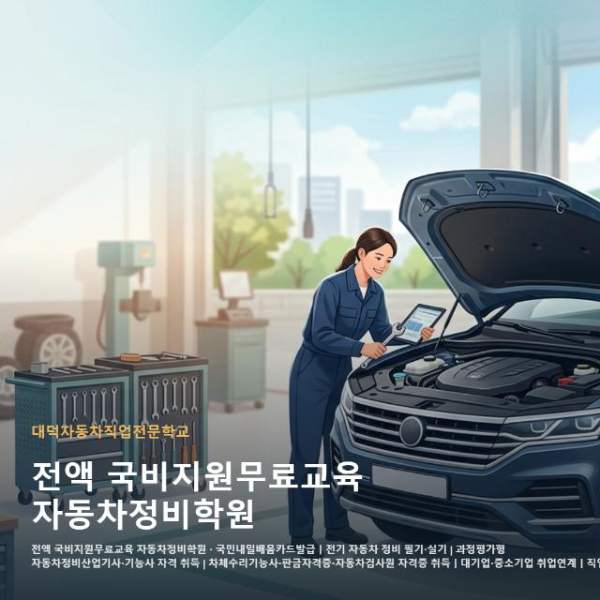 전액 국비지원무료교육 자동차정비학원
