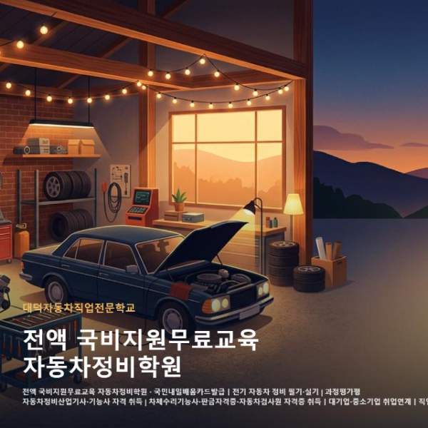 전액 국비지원무료교육 자동차정비학원
