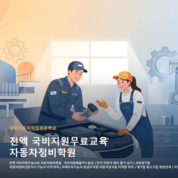 전액 국비지원무료교육 자동차정비학원