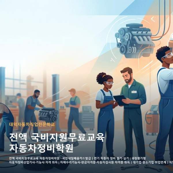 전액 국비지원무료교육 자동차정비학원