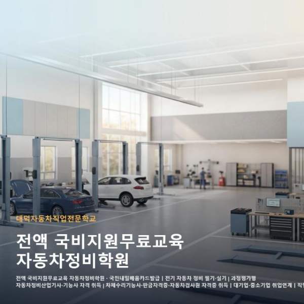 전액 국비지원무료교육 자동차정비학원