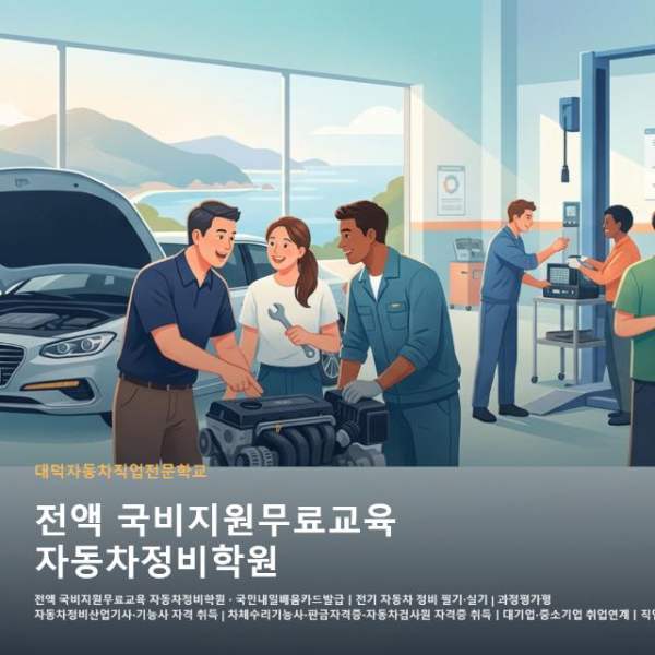 전액 국비지원무료교육 자동차정비학원