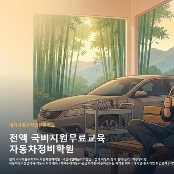 전액 국비지원무료교육 자동차정비학원