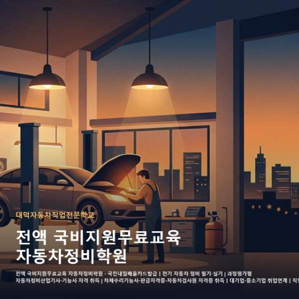 전액 국비지원무료교육 자동차정비학원