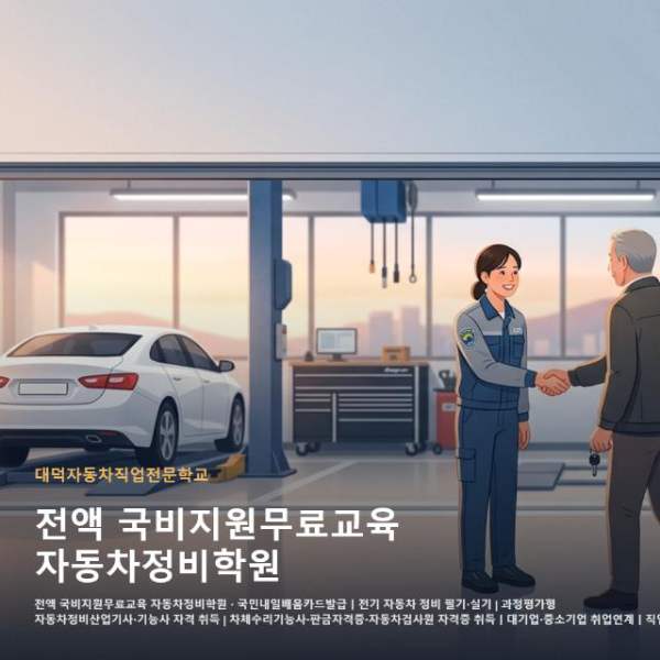 전액 국비지원무료교육 자동차정비학원