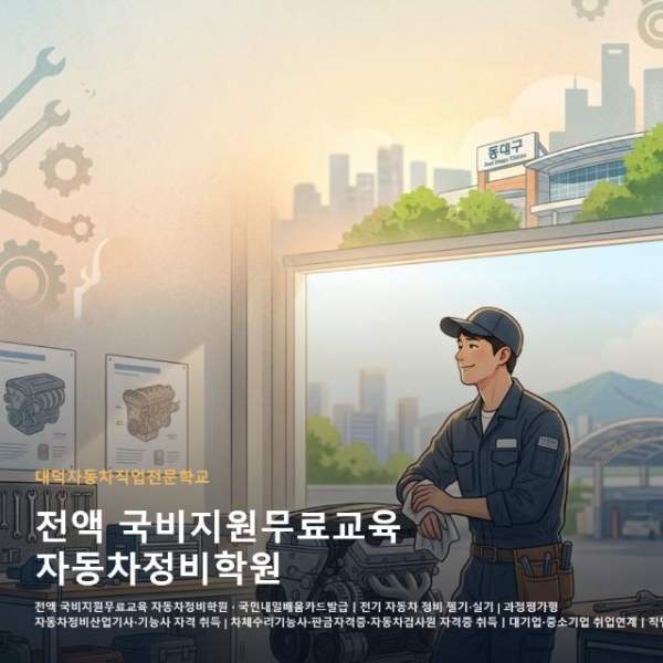 전액 국비지원무료교육 자동차정비학원