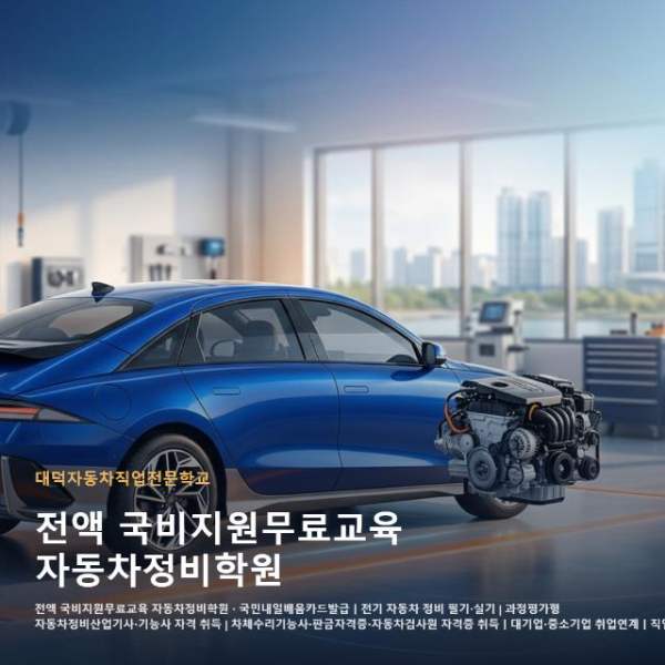 전액 국비지원무료교육 자동차정비학원