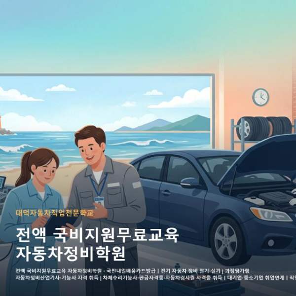 전액 국비지원무료교육 자동차정비학원