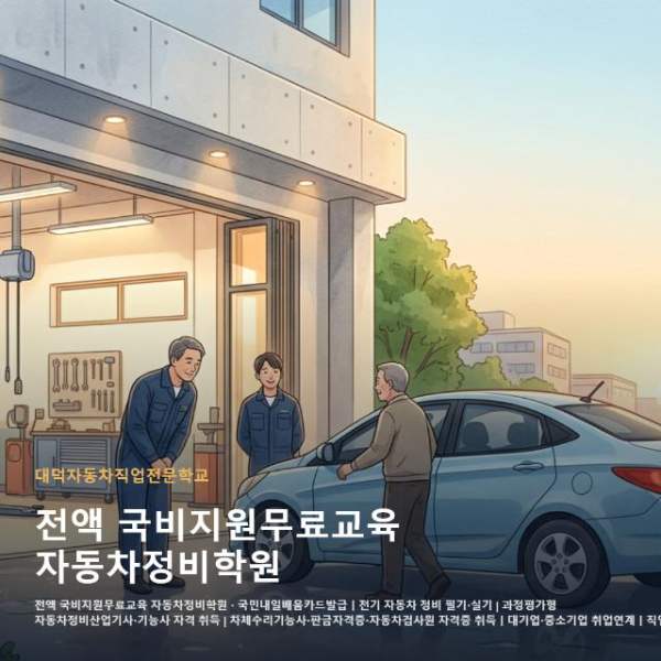 전액 국비지원무료교육 자동차정비학원