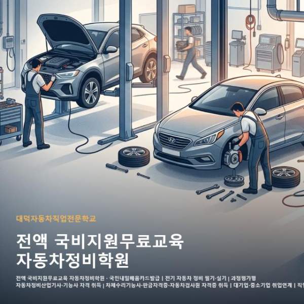 전액 국비지원무료교육 자동차정비학원