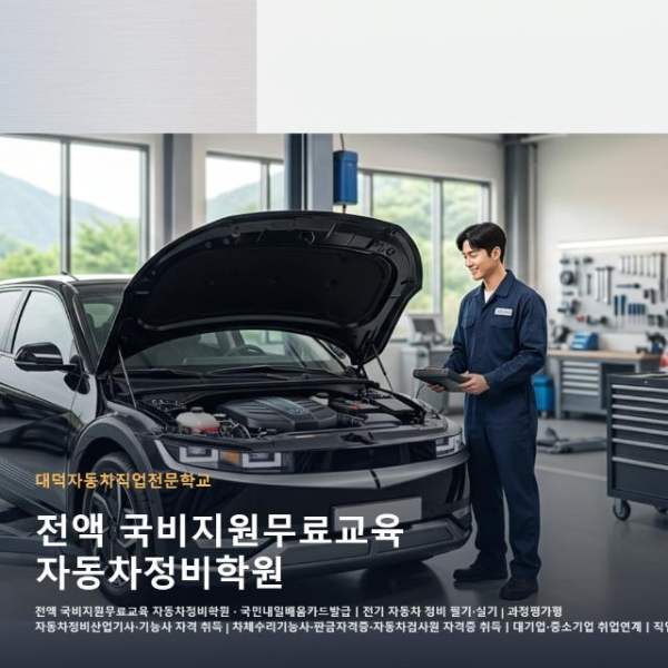 전액 국비지원무료교육 자동차정비학원