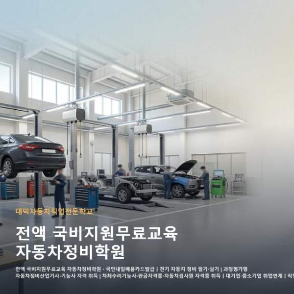 전액 국비지원무료교육 자동차정비학원