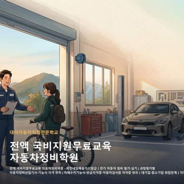 전액 국비지원무료교육 자동차정비학원