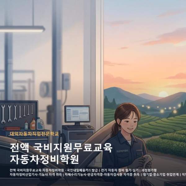 전액 국비지원무료교육 자동차정비학원