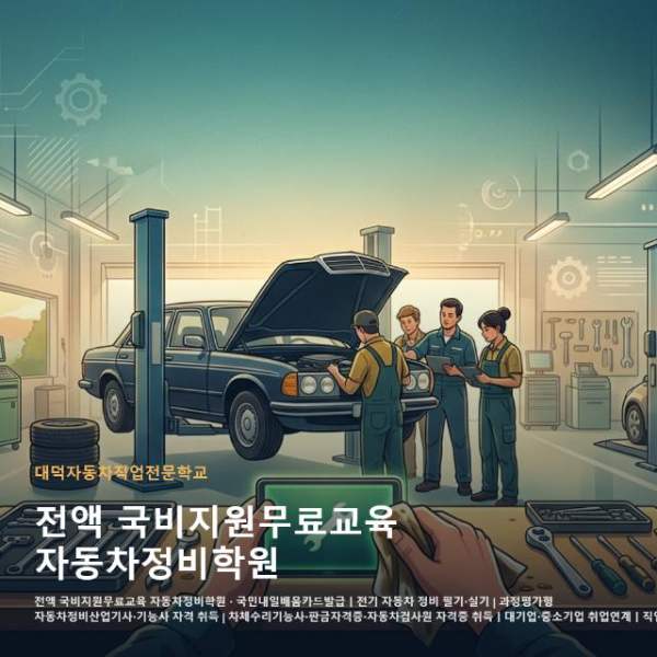 전액 국비지원무료교육 자동차정비학원