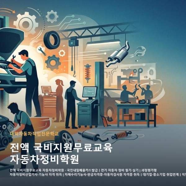 전액 국비지원무료교육 자동차정비학원