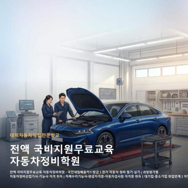 전액 국비지원무료교육 자동차정비학원