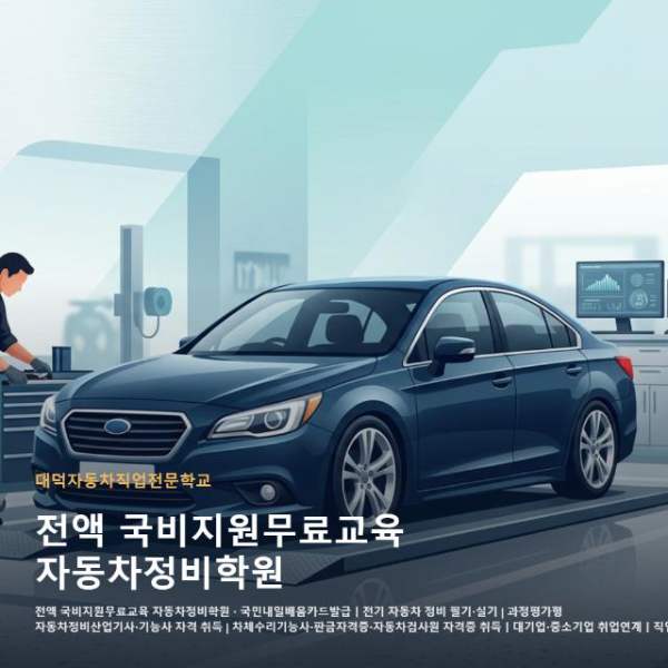 전액 국비지원무료교육 자동차정비학원