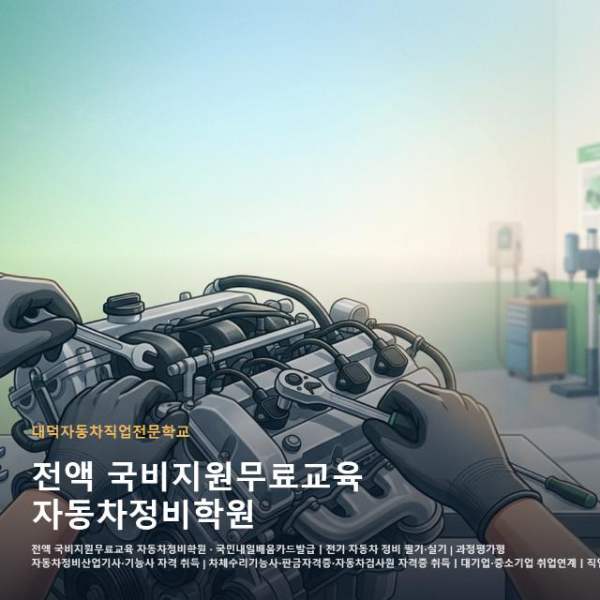 전액 국비지원무료교육 자동차정비학원