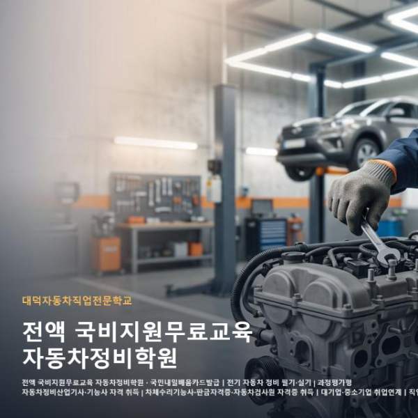 전액 국비지원무료교육 자동차정비학원