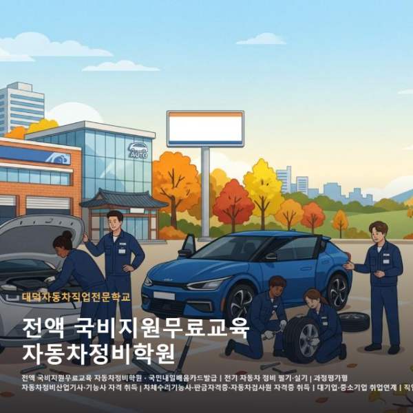 전액 국비지원무료교육 자동차정비학원