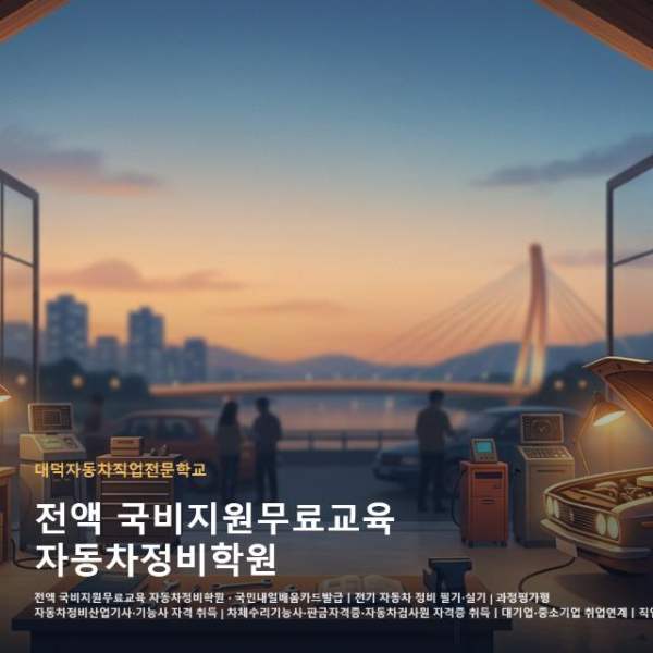 전액 국비지원무료교육 자동차정비학원