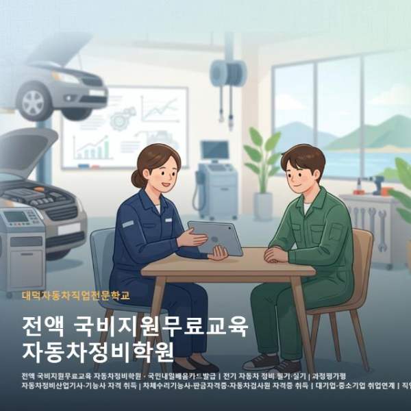 전액 국비지원무료교육 자동차정비학원