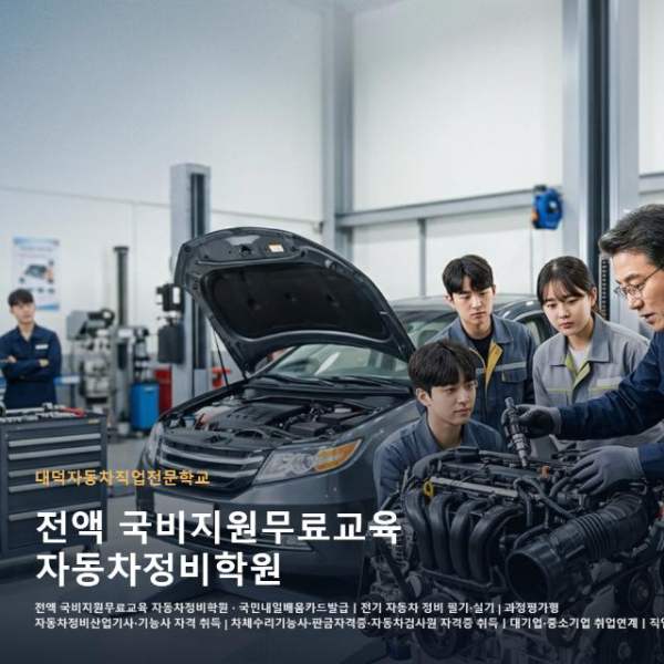 전액 국비지원무료교육 자동차정비학원