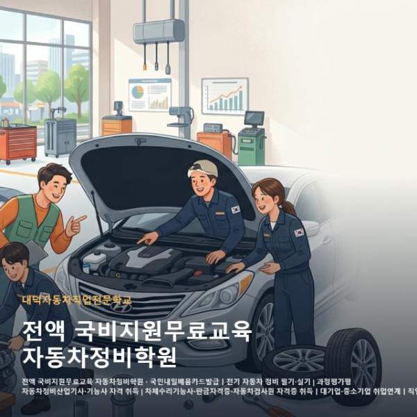 전액 국비지원무료교육 자동차정비학원