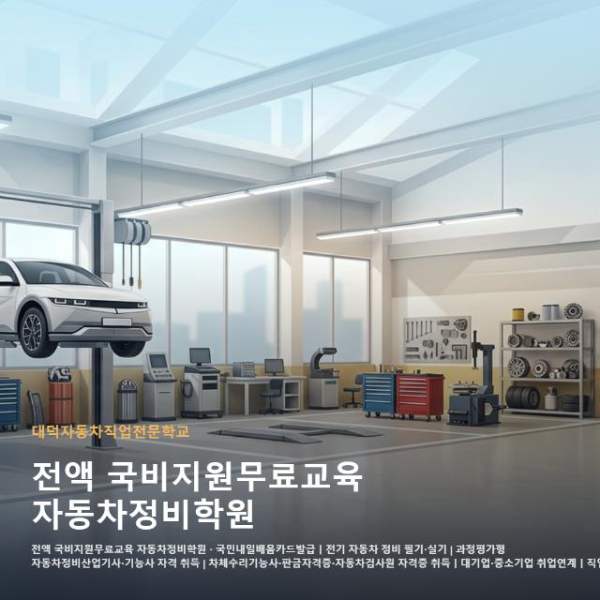전액 국비지원무료교육 자동차정비학원