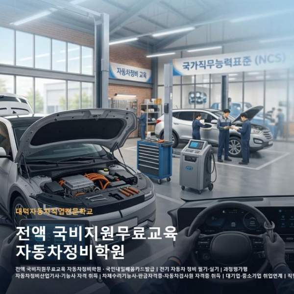 전액 국비지원무료교육 자동차정비학원