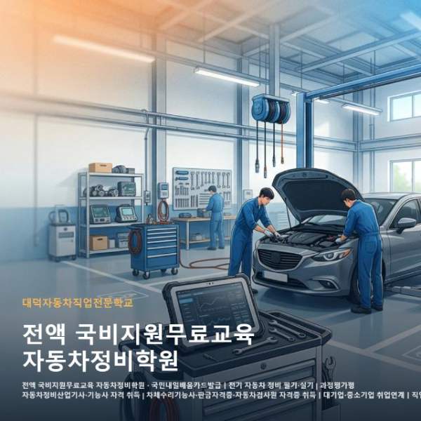 전액 국비지원무료교육 자동차정비학원