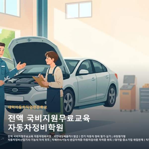 전액 국비지원무료교육 자동차정비학원