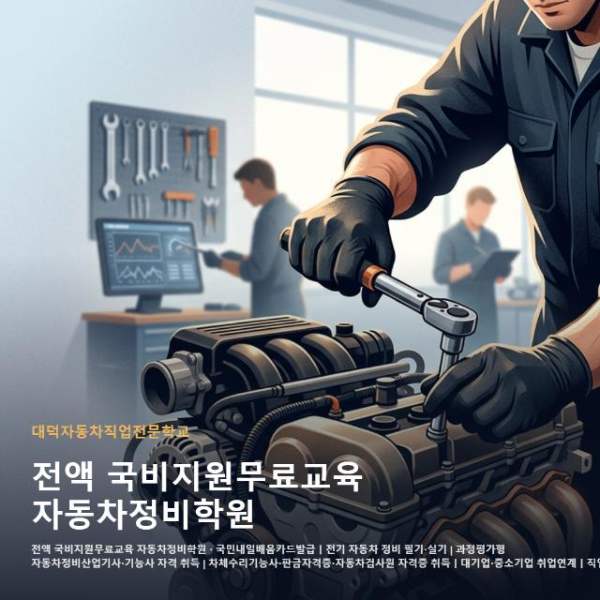 전액 국비지원무료교육 자동차정비학원
