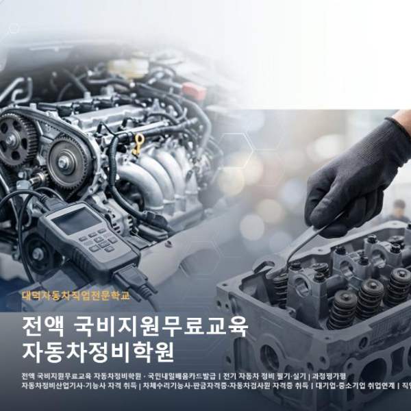 전액 국비지원무료교육 자동차정비학원